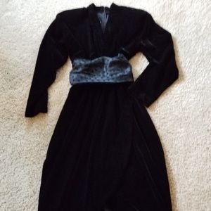 Stunning! Velvet faux wrap dress!  EUC!